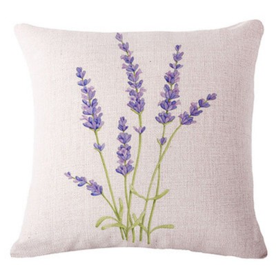 Lavender Flax Pillow Case Car Sofa Bed Waist Throw Cushion Covers Home-Deco ZH6 192090621330  123310372755